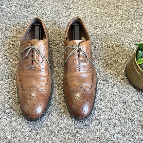 Johnston & Murphy Shoes Tyndall Wingtip Oxford Shoe Brown Leather Men’s 13 M - Picture 12 of 12